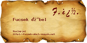 Fucsek Ábel névjegykártya